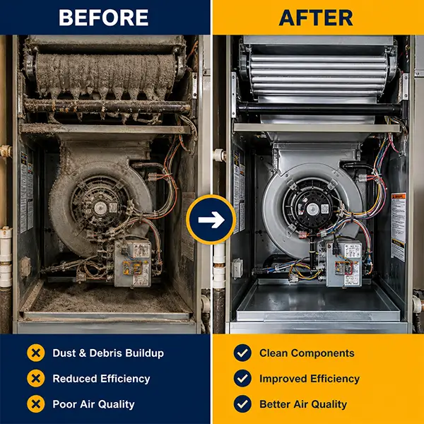 Professional furnace cleaning and maintenance in Houston Texas
