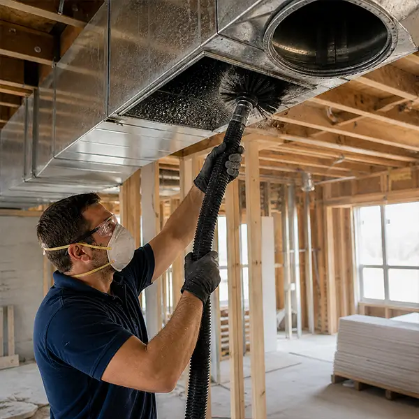 New construction duct cleanout Houston Texas